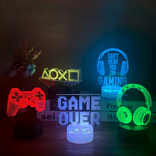 3D LED Gaming Room Lamp